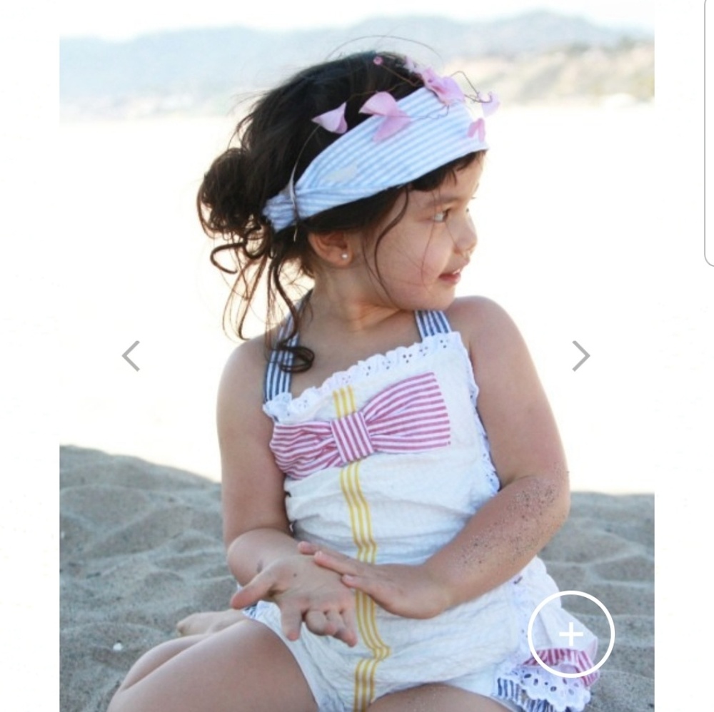 NWOT Runaway Pony Seersucker Sunsuit